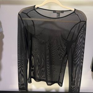 Mesh Long Sleeve Top